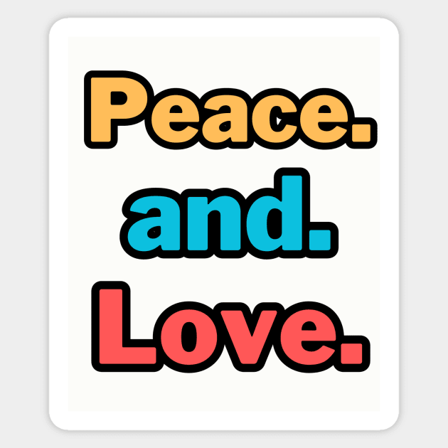 Peace and Love Sticker by Dress Wild